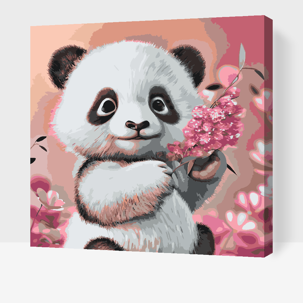 Paint by Numbers - En sød panda