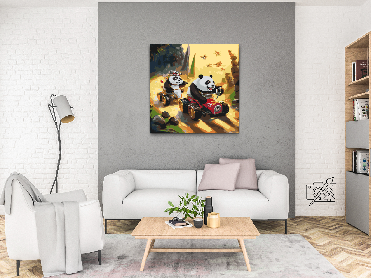 Paint by Numbers - Panda Race