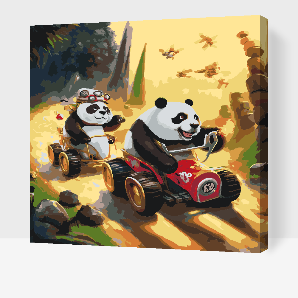 Paint by Numbers - Panda Race