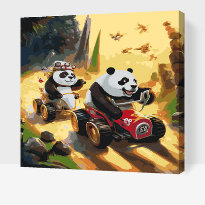 Paint by Numbers - Panda Race