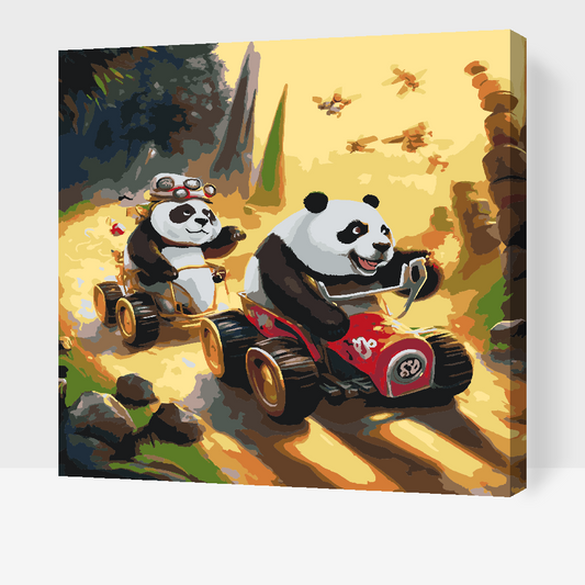 Paint by Numbers - Panda Race