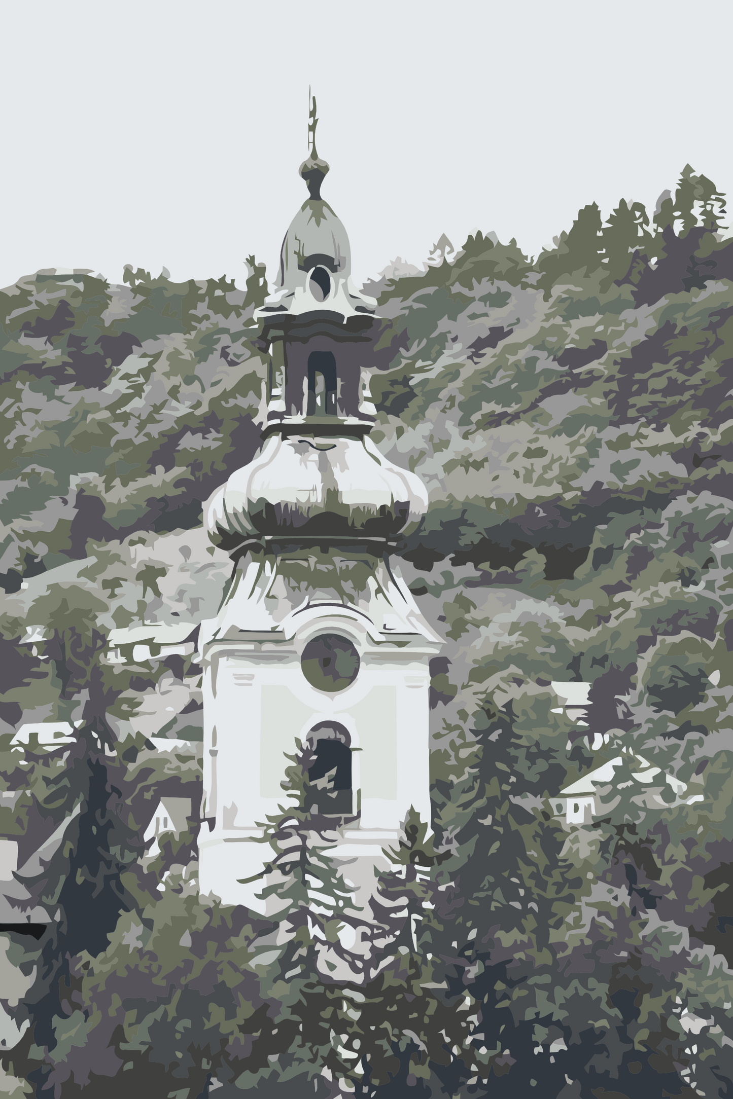 Paint by Numbers - Kirke i Banská Štiavnica, Slovakiet