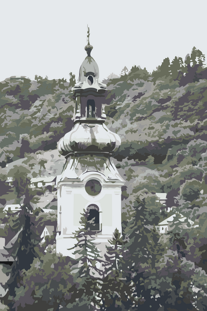 Paint by Numbers - Kirke i Banská Štiavnica, Slovakiet