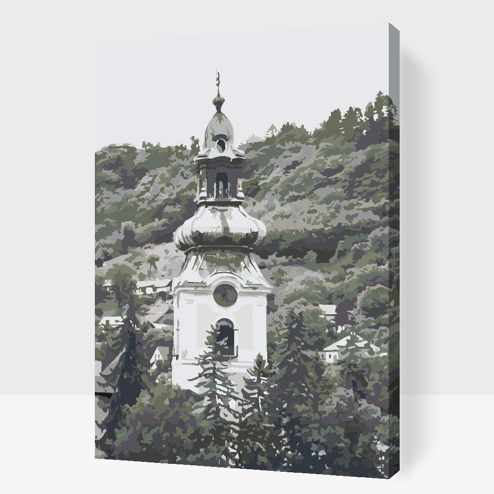 Paint by Numbers - Kirke i Banská Štiavnica, Slovakiet