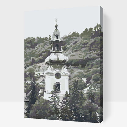 Paint by Numbers - Kirke i Banská Štiavnica, Slovakiet