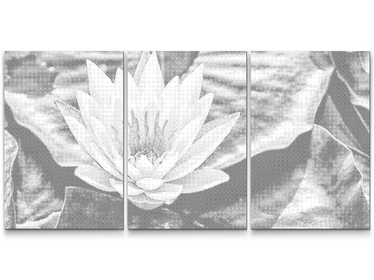 Mal-med-prikker -  Lotusblomst, Symbol på Visdom (sæt 3 dele)