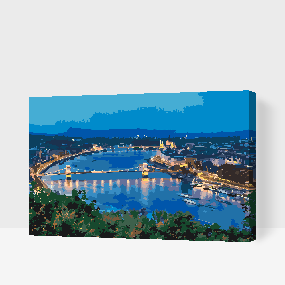 Paint by Numbers - Budapest-udsigt