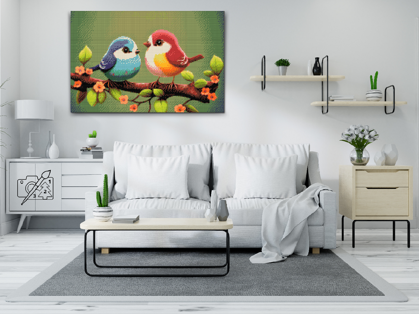 Diamond Painting - Søde fugle