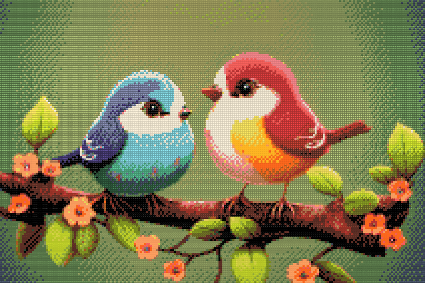 Diamond Painting - Søde fugle
