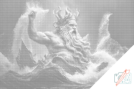 Mal-med-prikker -  Poseidon 3
