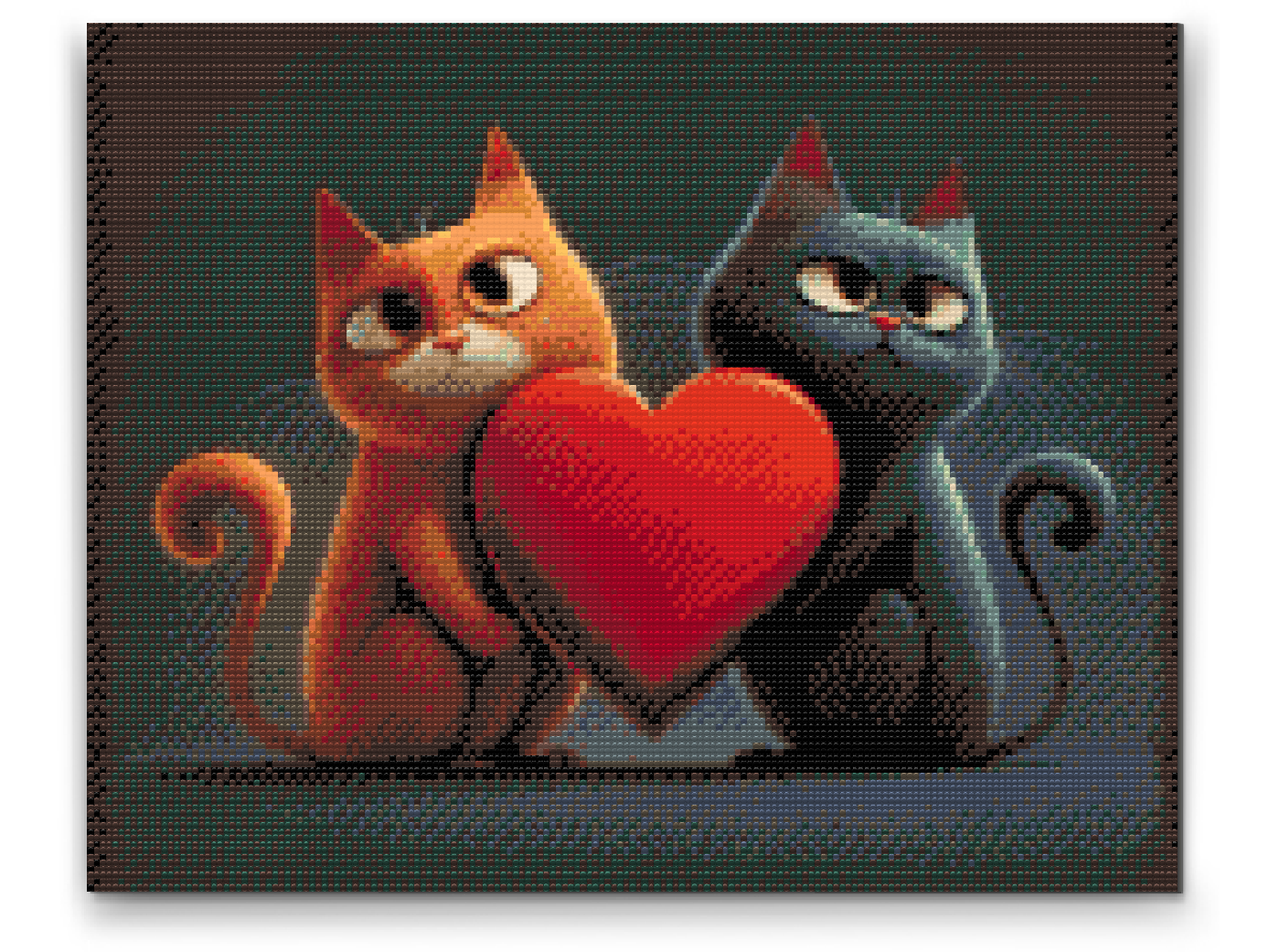 Diamond Painting - Katte forelskede