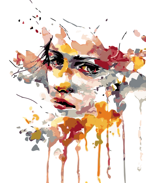 Paint by Numbers - Mystisk Ansigt