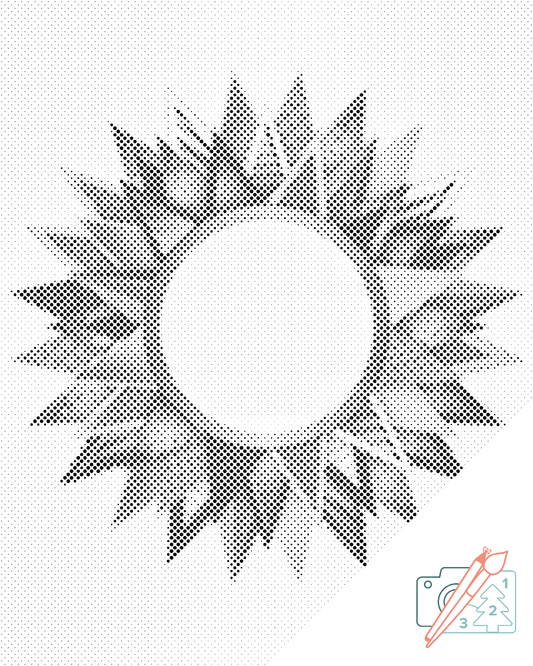 Mal-med-prikker -  Mandala7