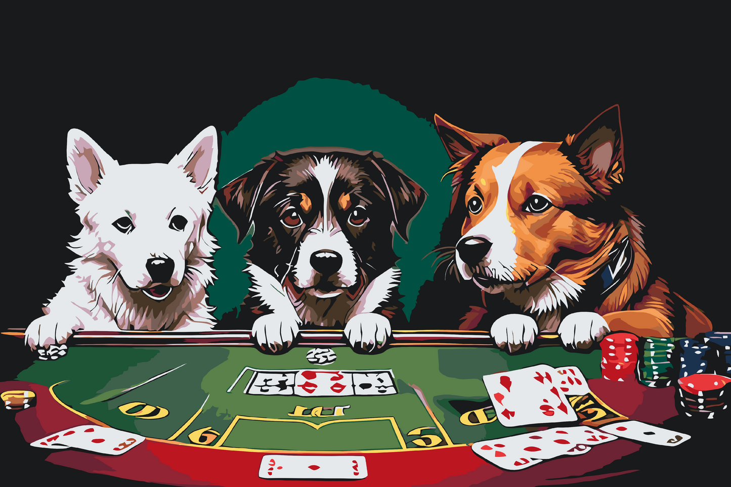 Paint by Numbers - Dog Poker