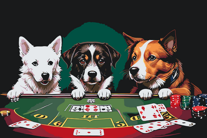 Paint by Numbers - Dog Poker
