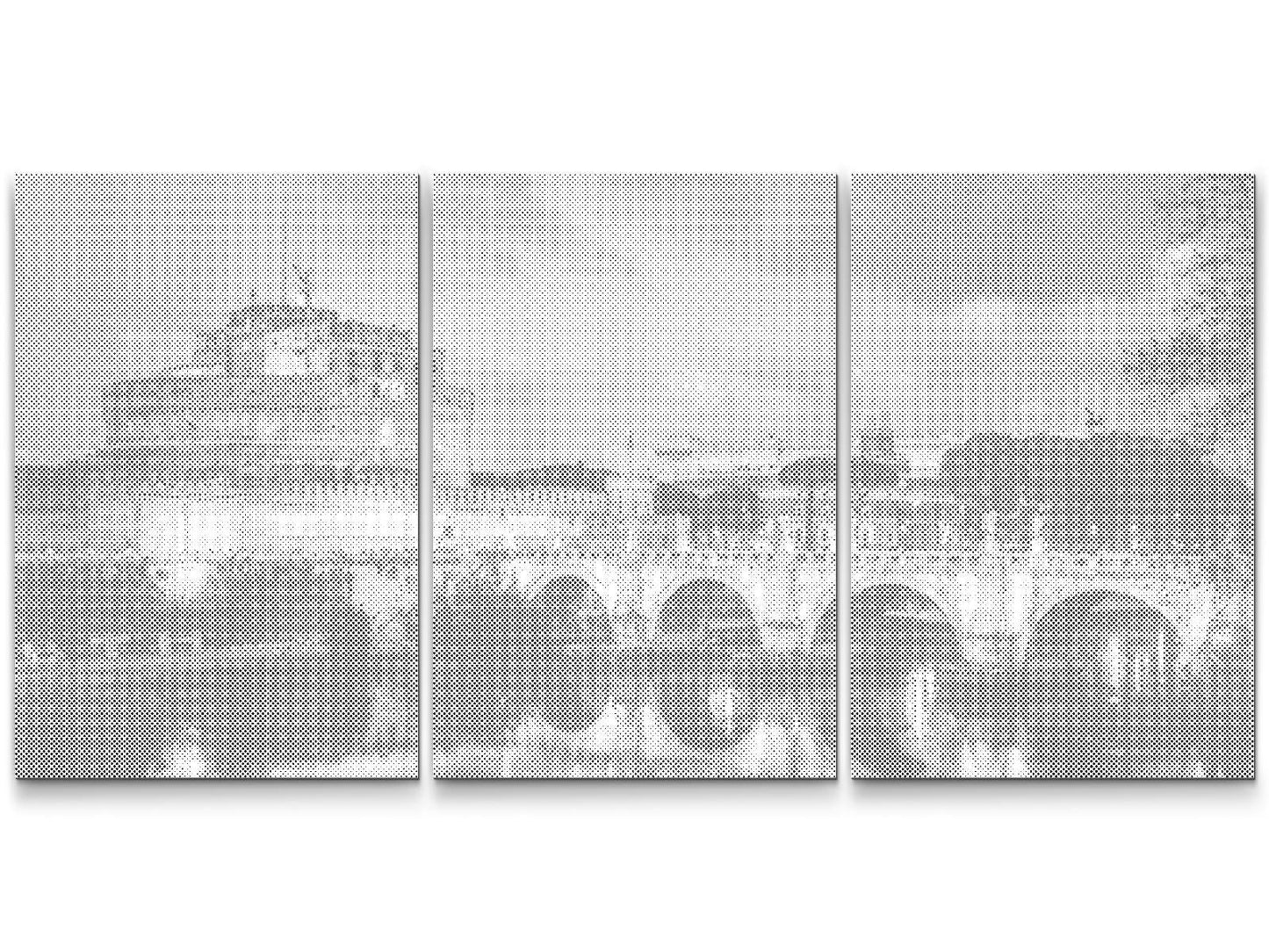 Mal-med-prikker -  Castel Sant'Angelo i Rom (sæt af 2)