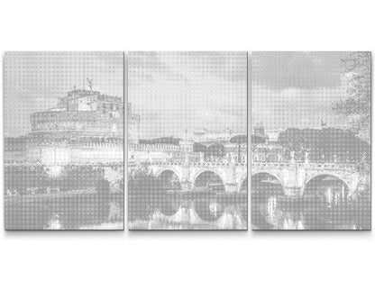 Mal-med-prikker -  Castel Sant'Angelo i Rom (sæt af 2)