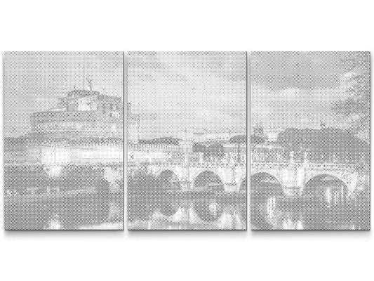 Mal-med-prikker -  Castel Sant'Angelo i Rom (sæt af 2)