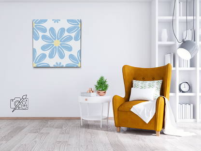 Paint by Numbers - Blå blomster