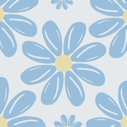 Paint by Numbers - Blå blomster