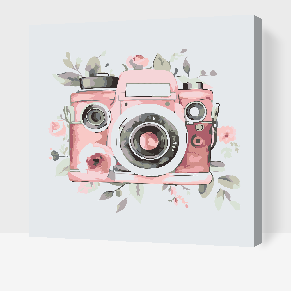 Paint by Numbers - Blomsterkamera