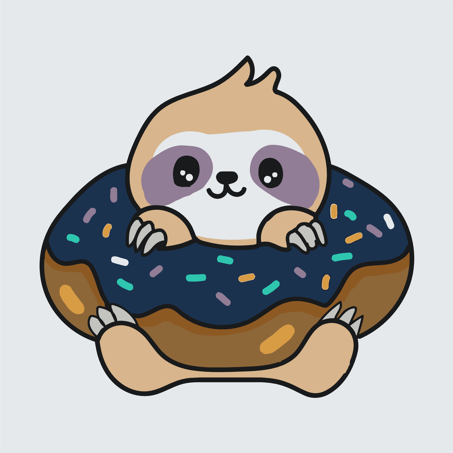 Paint by Numbers - Dovendyr i en donut