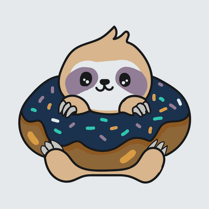Paint by Numbers - Dovendyr i en donut