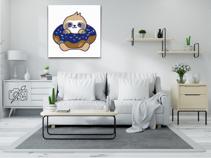Diamond Painting - Dovendyr i en donut