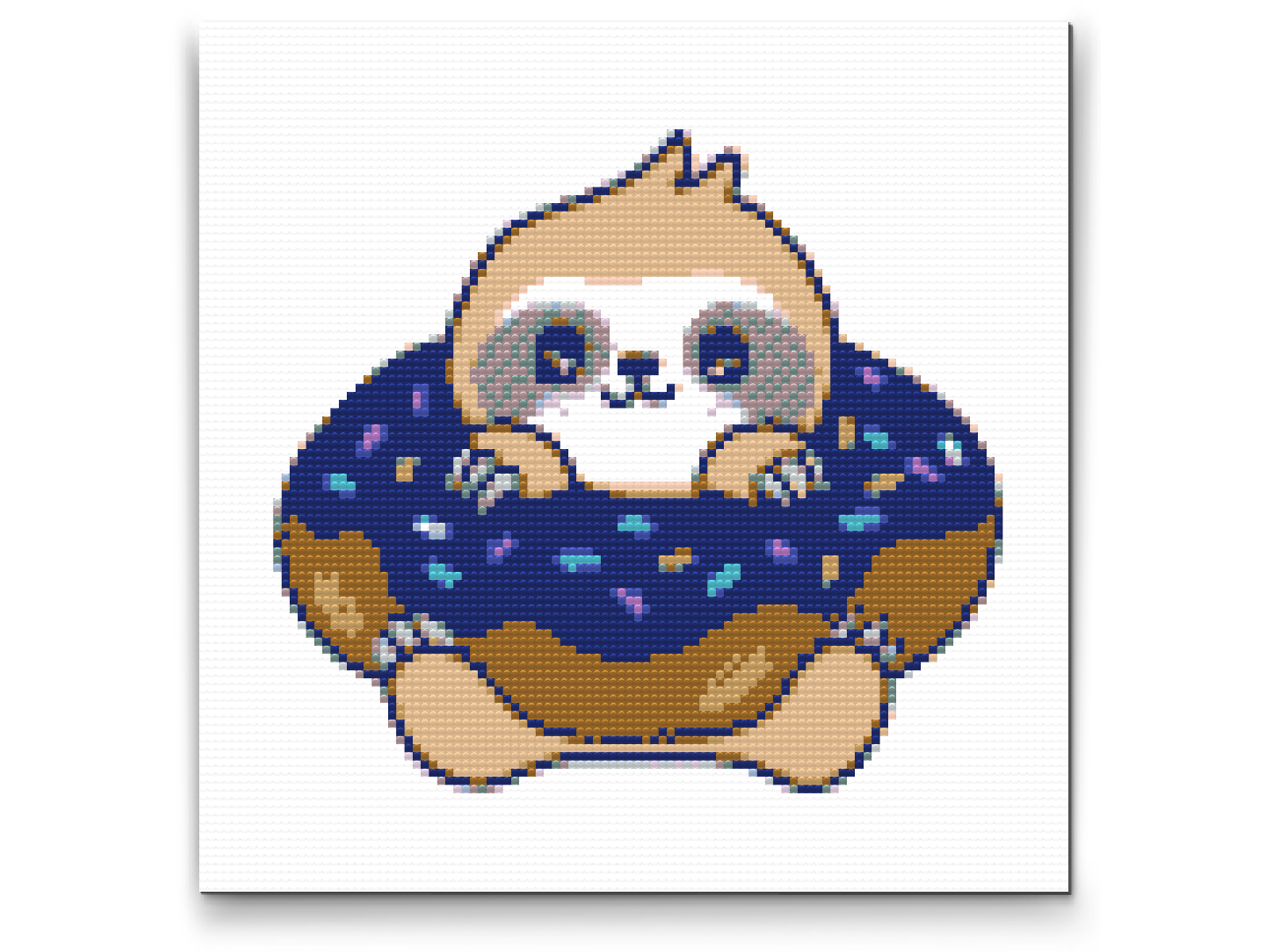Diamond Painting - Dovendyr i en donut