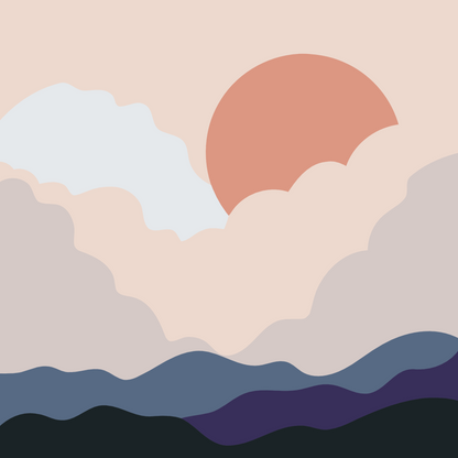 Paint by Numbers - Boho-solnedgang