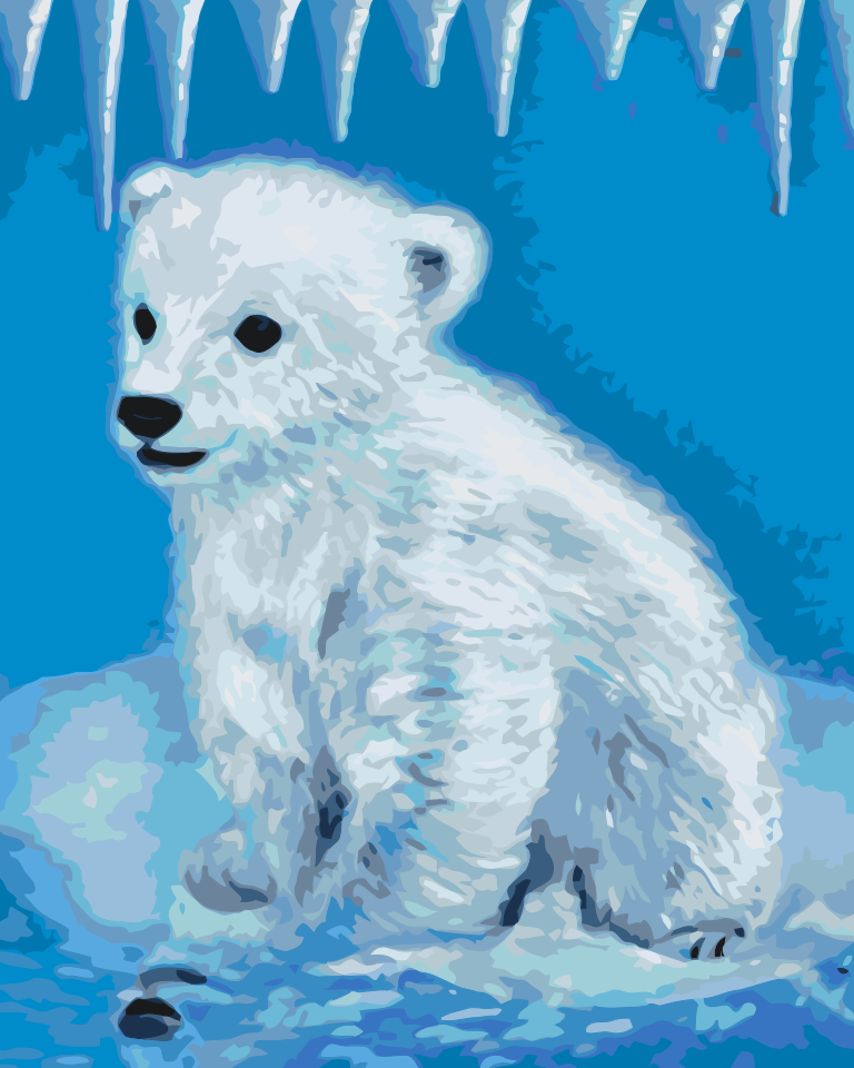 Paint by Numbers - Polar Bear