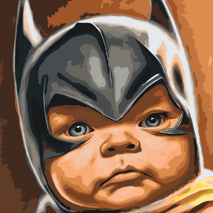 Paint by Numbers - Baby Batman