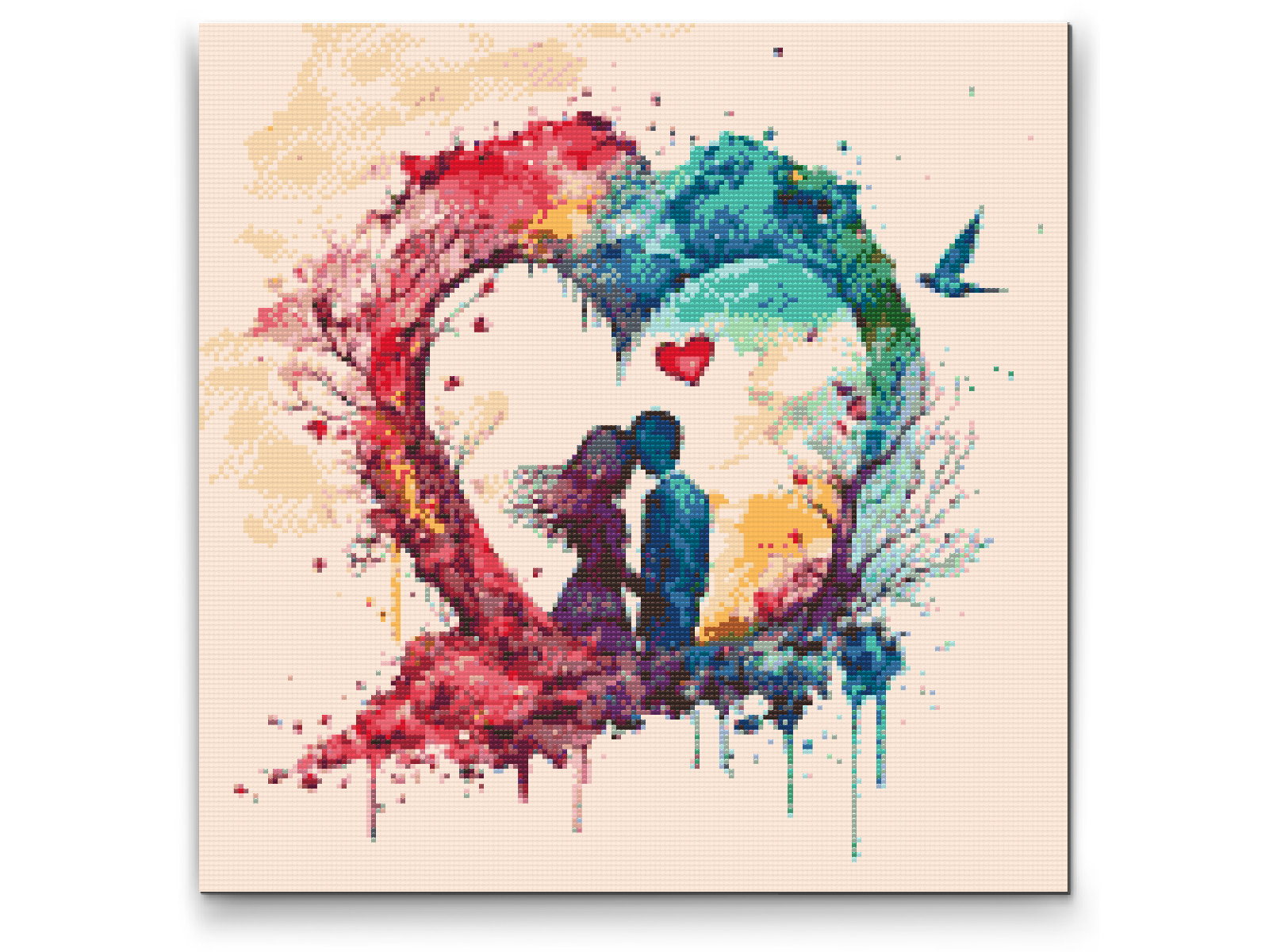 Diamond Painting - Romantik i hjertet