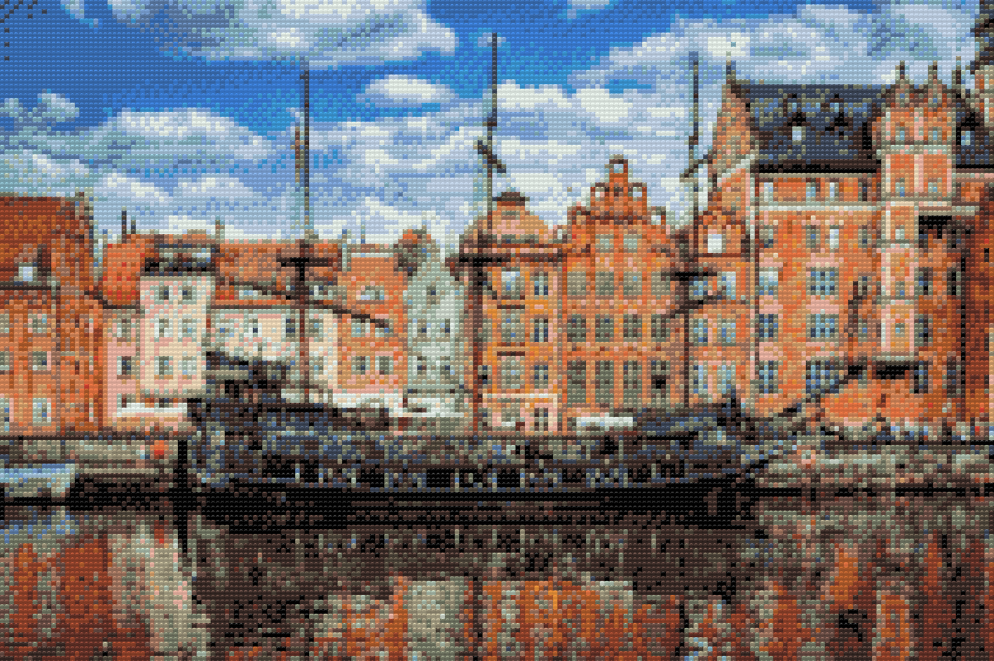 Diamond Painting - Black Pearl galeon, Gdansk