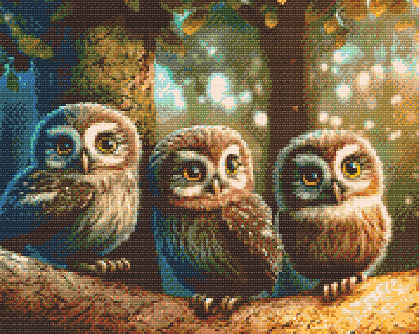 Diamond Painting - Tre ugleunger