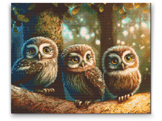 Diamond Painting - Tre ugleunger