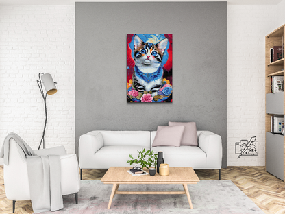 Diamond Painting - Killing omgivet af blomster