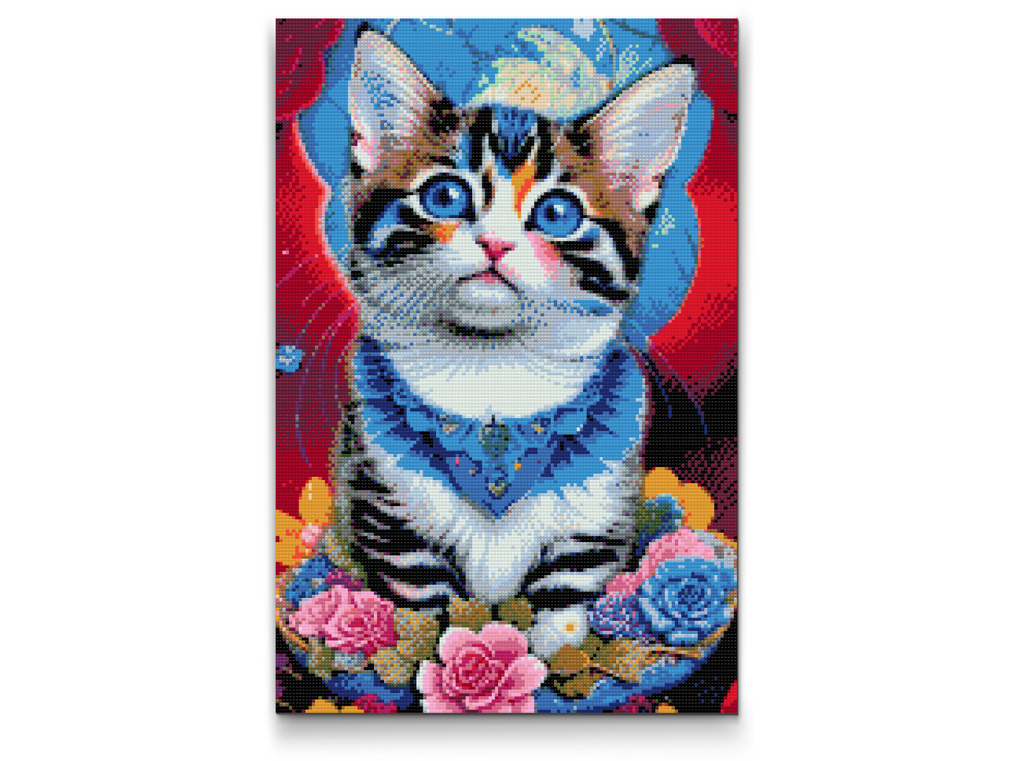 Diamond Painting - Killing omgivet af blomster