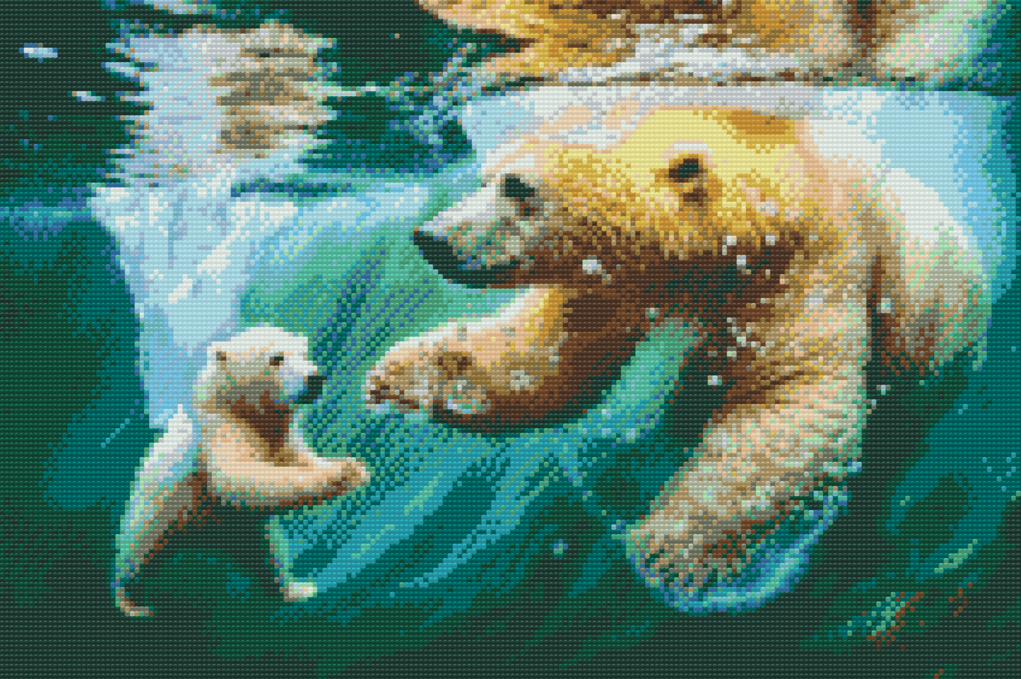 Diamond Painting - Isbjørnesvømning