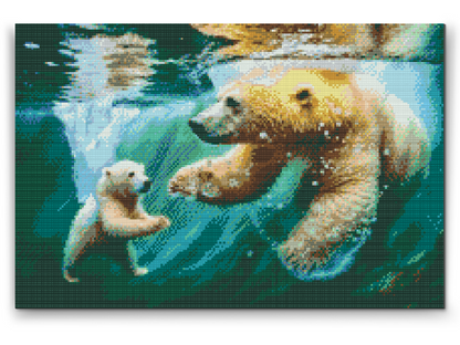 Diamond Painting - Isbjørnesvømning