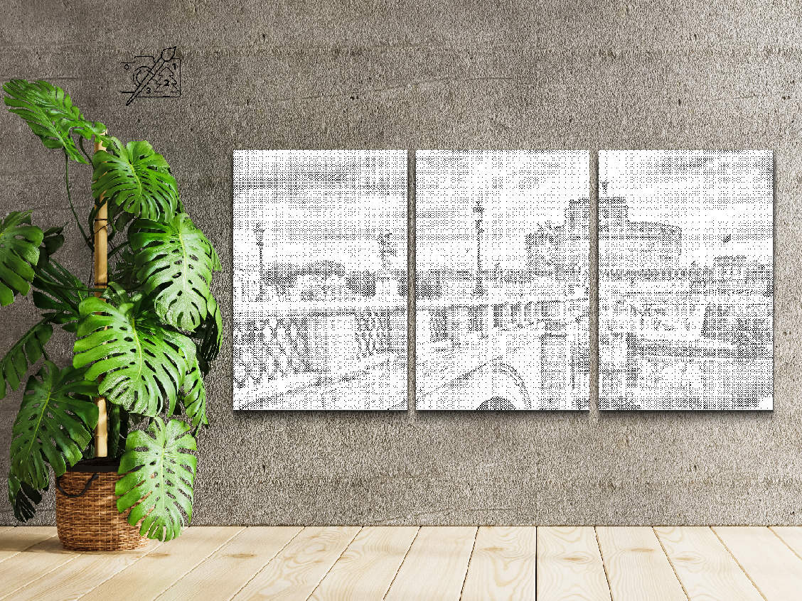 Castel Sant'Angelo i Rom 3 (sæt af 3)