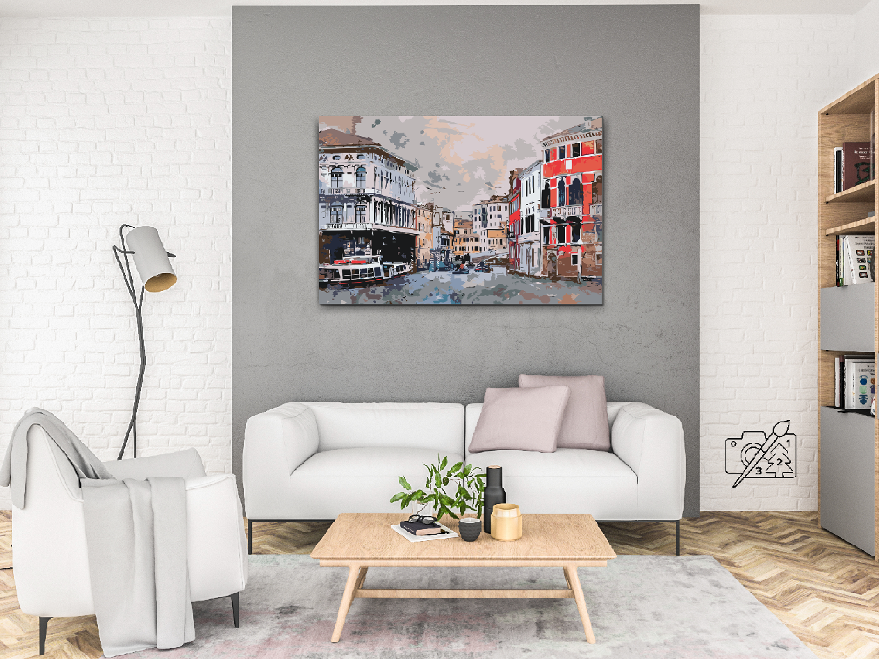 Paint by Numbers - Venedig, en malerisk by