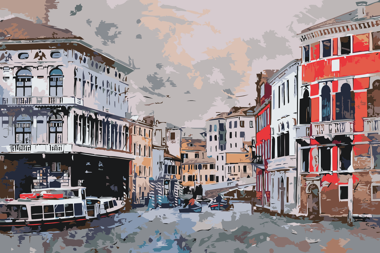 Paint by Numbers - Venedig, en malerisk by