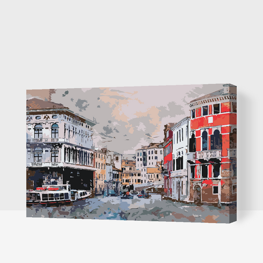 Paint by Numbers - Venedig, en malerisk by