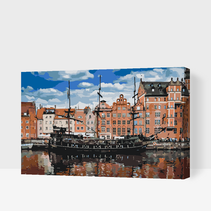 Paint by Numbers - Black Pearl galeon, Gdansk