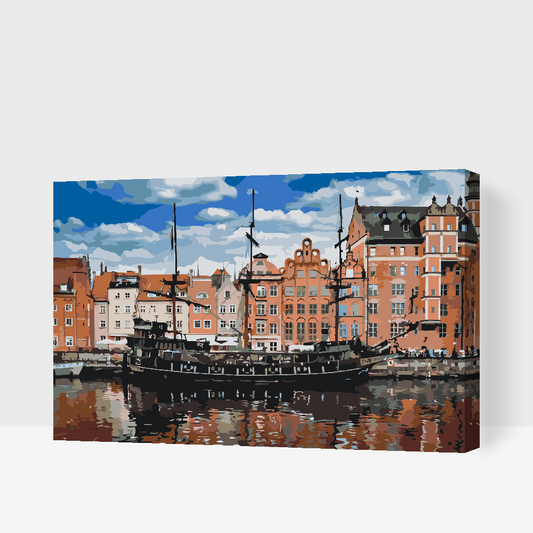 Paint by Numbers - Black Pearl galeon, Gdansk