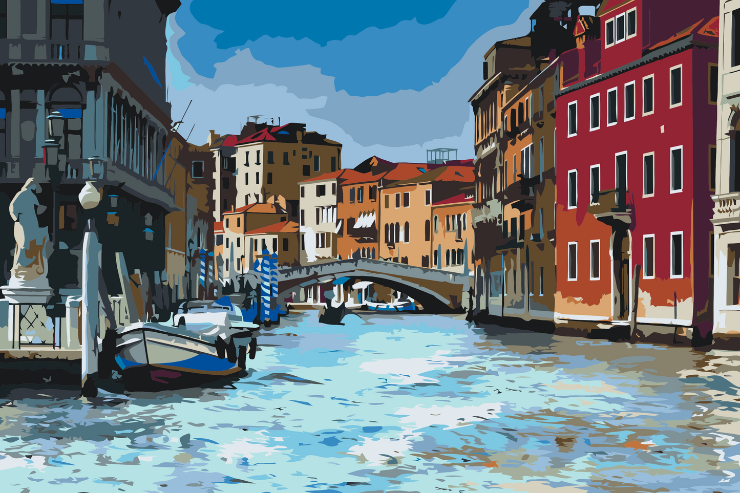 Paint by Numbers - Gondoltur i Venedig 1