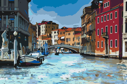 Paint by Numbers - Gondoltur i Venedig 1