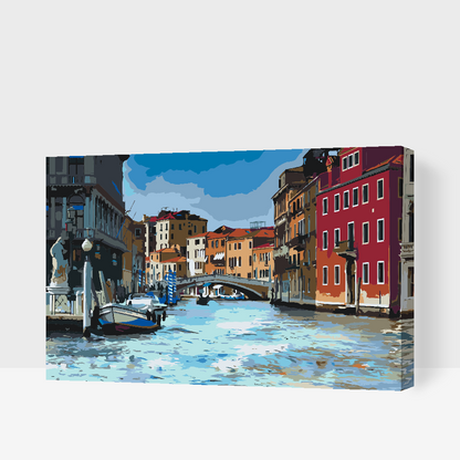 Paint by Numbers - Gondoltur i Venedig 1