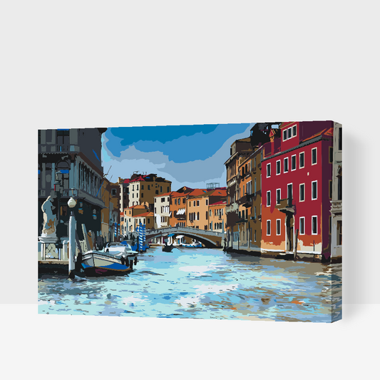 Paint by Numbers - Gondoltur i Venedig 1
